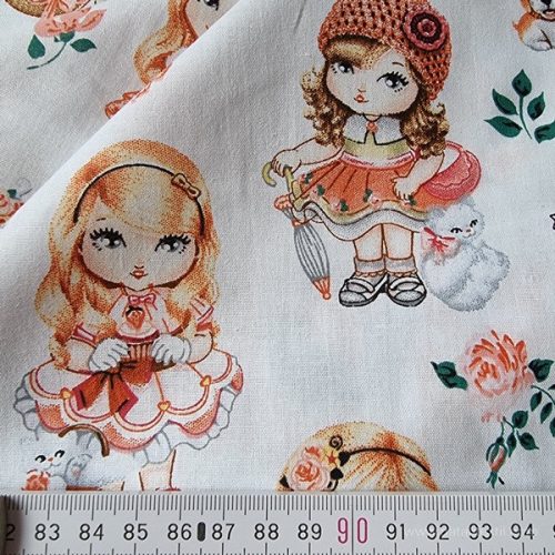 Játék Babák pamut perkál 150 cm széles (13171)