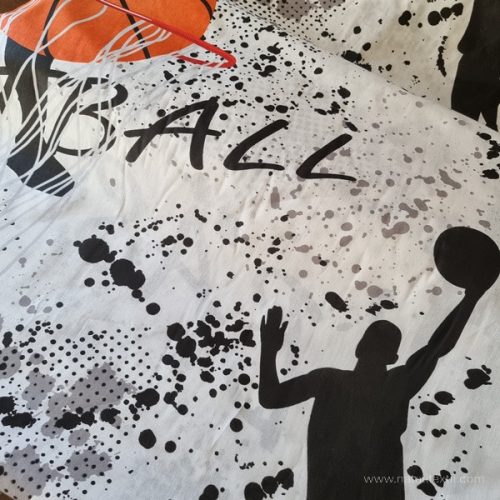 Kosárlabda játék pamut perkál 150 cm széles (13419)