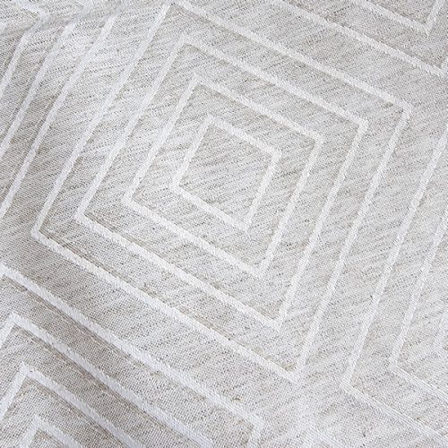 Rombusz mintás jacquard (damaszt) kevert szálas len szövet 305 cm széles