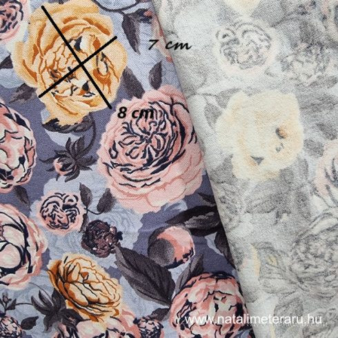 Pasztell rózsa mintás