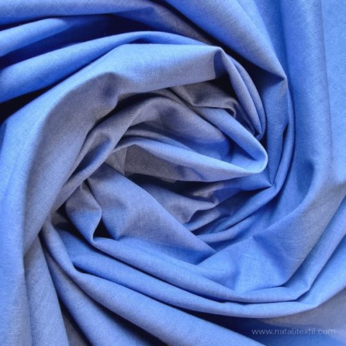Denim blue cotton percale 24700-50, 220 cm wide