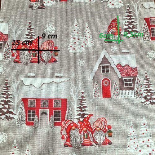 Piros manók 50 cm széles darázs szövet