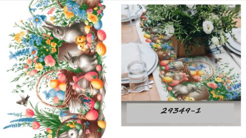 Húsvéti nyuszi 50 cm széles vastag pamutvászon