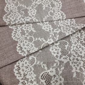 Csipke mintás vastag 50 cm széles pamutvászon