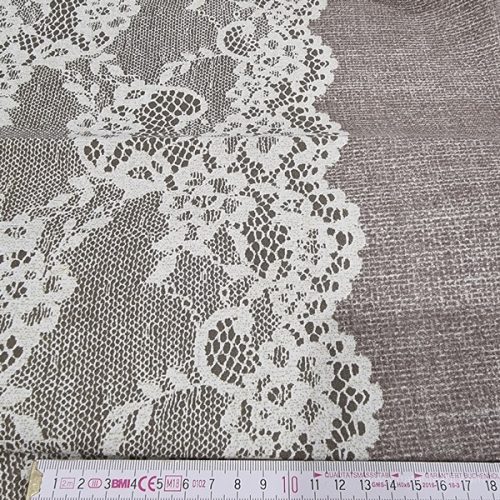 Csipke mintás vastag 50 cm széles pamutvászon