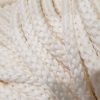 Tört fehér kötött pamut zsinór 10 mm
