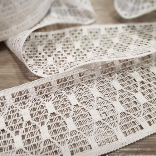 Fehér pamut cspke szalag 55 mm