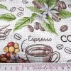 “Vanilla Coffee” waffle fabric, 50 cm wide.