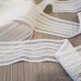 Fehér pamut cspke szalag 56 mm