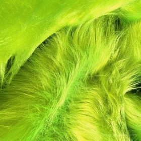 Grincs zöld középhosszú szálú műszőrme