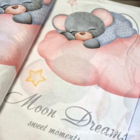 Pici egérke designer pamut perkál