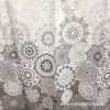 Szürke mandala mintás prémium pamutvászon 220 cm széles