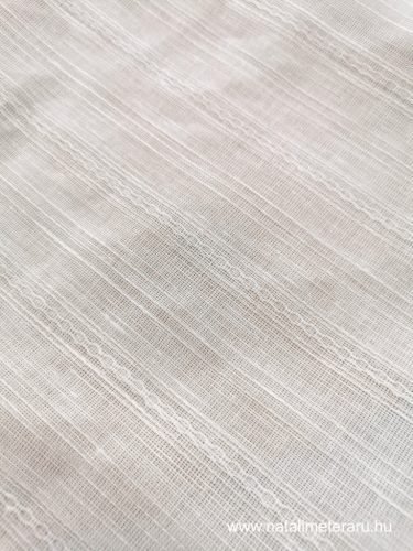 Jacquard szövésű fehér lenvászon - 245 cm széles