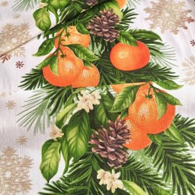 Karácsonyi mandarinok 50 cm-es vastag pamutvászon