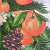Karácsonyi mandarinok 50 cm-es vastag pamutvászon
