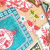 Karácsonyi patchwork mintás pamutvászon (half panama)150 cm széles 